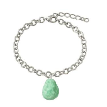 Imagem de Pulseira de Crisoprasio - Cristal Natural, Prata 925