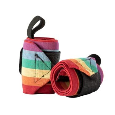 Imagem de Protetor De Punho Profissional Articulação Cross Trainning Munhequeira Elástica Musculação Lpo Treino Academia (COLORIDA)