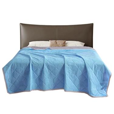 Imagem de Mantas Frescas Para Quem Sente Calor | Manta Refrescante Macia para Quem Tem Calor ao Dormir - Edredom Leve de Dupla Face para Adultos em Verão Apartamento Viagem Dormitório Sofá Casa