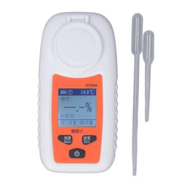 Imagem de Digital Brix Refratômetro de alta precisão Açúcar portátil Brix Meter Para medir a doçura de frutas e o teor de açúcar de cerveja Home Comercial Use PC PC Material 56,3 x 113,1mm