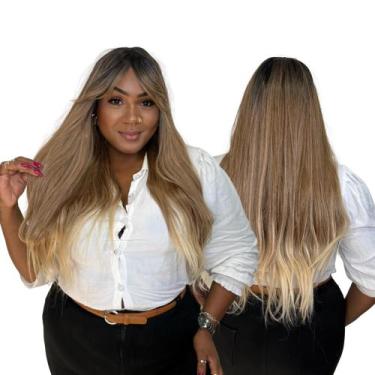 Imagem de Peruca Wig Orgânica Super Natural Lisa Com Franja 75cm - Maya Hair, lo