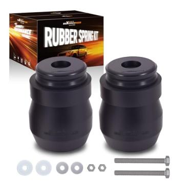 Imagem de maXpeedingrods Suspension Enhancement Rear Kit for Chevrolet Silverado GMC Sierra 2500 HD 3500 HD and 3500 HD Cab & Chassis 2011-2025 Rubber Helper Spring Kit Up to 8000 Lbs