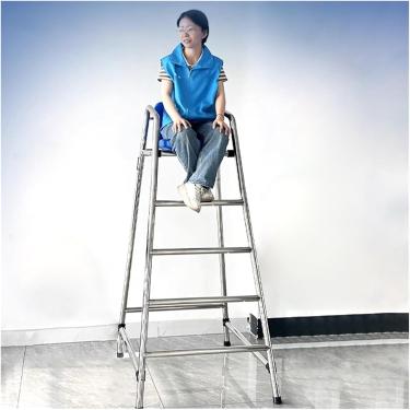 Imagem de Banco Alto Acima Do Solo Escada De Piscina Cadeira Alta Para Salva-vidas 4ft 5ft 6ft Cadeira De Observação Salva-vidas De Aço Inoxidável Para Parque Aquátic, One Color, 180cm/70.8in/5.9ft Tall