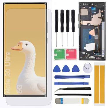 Imagem de Substituição de tela para Samsung Galaxy Note 20 Ultra 5G LCD N985U N986U 17.5 cm Display LCD Touch Screen Digitalizador com ferramentas de reparo moldura preta