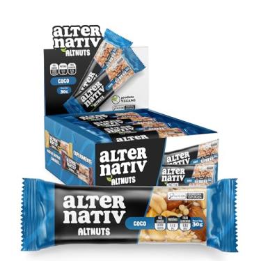 Imagem de Alternativ Barra de Castanhas Sabor Coco – Display com 12 unidades - 360g