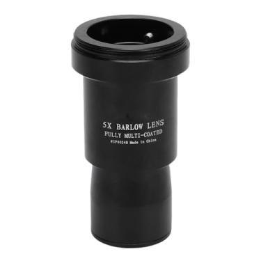 Imagem de Akozon Lente de Barlow de 1,25 Polegada 5x para Telescópio Astronômico, Acessório de Ocular de Vidro óptico de Metal Completo para Experiência de Visualização Aprimorada