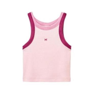 Imagem de Hering Kids Regata Cropped Rosa-Feminino
