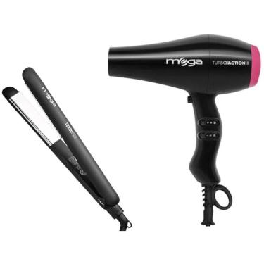 Imagem de Kit Mega - Secador De Cabelo Turbo Action Ii 2000W 220V + Prancha Turbo Pro 230ºc Biv