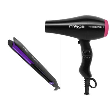 Imagem de Kit Mega - Secador De Cabelo Turbo Action Ii 2000W 220V + Prancha Turbo Action 230ºc Biv