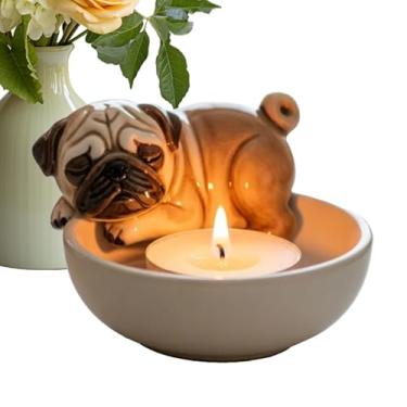 Imagem de Castiçal de luz de chá para cães – Suporte de luz de chá | Suporte de luz de chá | Decoração de copo romântico Castiçal de centro de mesa para festa, jantar, quinta, casa, casamento, sala de estar