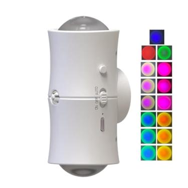Imagem de Luz Noturna com Sensor de Movimento,Lâmpada Magnética com Gradiente de Cor Mutável - Lâmpada Inteligente Recarregável Económica Gradiente Colorido para Corredores Escadas Pátio Apartamento
