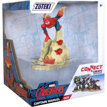 Imagem de Zoteki - Os Vingadores - Boneco Capitã Marvel 15 Cm