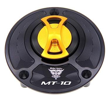 Imagem de Riderjacky Tampa do tanque de combustível de motocicleta sem chave para Yamaha MT10 MT 10 MT-10 2016-2018 2017 2019 2020