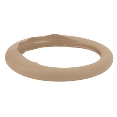 Imagem de Zhjvihx Tampa do Volante de Silicone, Instalação Fácil de Suor Easy Grep Grip Automotive Direcution Tamas de Volante Lavável Toque Confortável para Todas As Estações (Cáqui)