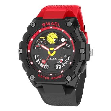 Imagem de Relógio de pulso masculino Dual Display LED Luminoso Multifunção Impermeavel