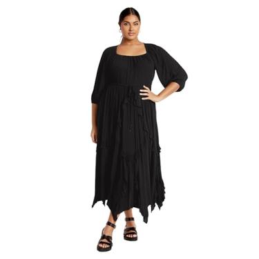 Imagem de City Chic Vestido feminino plus size - Arzel, Preto, 26 Plus