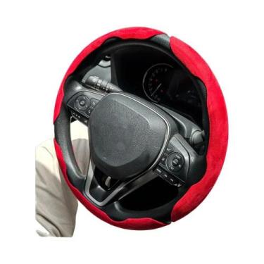 Imagem de Capa De Volante De Carro Em Fibra De Carbono 38cm Antiderrapante 3 Peç