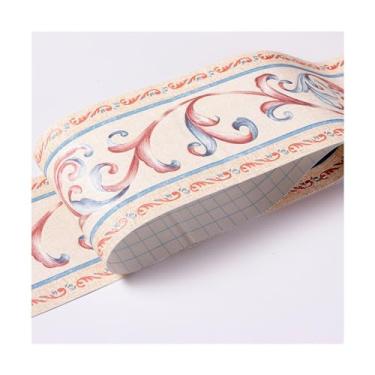 Imagem de TsoLay Borda de papel de parede 3D de 5 metros, borda de papel de parede de PVC, impermeável, para cozinha, rodapé, banheiro, cintura, papel de parede, borda, decoração de casa