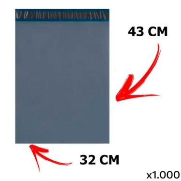 Imagem de Kit 1000 Envelope Segurança 32x43 Embalagem Sedex Correios - New Quati