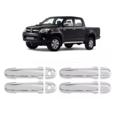 Imagem de Aplique Capa Maçaneta Hilux Corolla Fielder 4 Portas Cromada