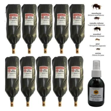 Imagem de 10 Iscas Para Captura De Abelha Jatai Mirim Mandaçaia Irai - Apiario M