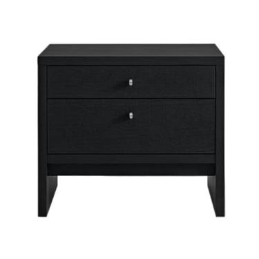 Imagem de ZzleoyuUUs-12 Mesa de chá Wabi Sabi estilo minimalista mesa de cabeceira preta quarto armazenamento de cabeceira com gavetas sofá armário lateral mesa de chão