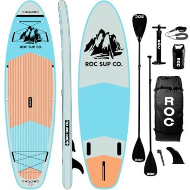Imagem de Inflatable Stand Up Paddle Boards 10' 6" with Premium SUP Paddle Board Accessories, Wide Stable Design, Non-Slip Comfort Deck for Youth & Adults (10 FT 6 in, Cloud)
