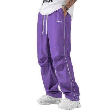 Imagem de Calça de moletom ZAFUL Parachute Y2k Baggy para homens, violeta, taman