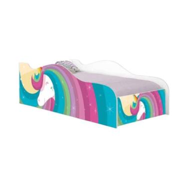 Imagem de Cama Infantil Glow Unicórnio Arco Íris - CASA H