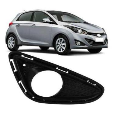 Imagem de Moldura Grade Farol Milha Hb20 Hb20S 12 A 16 C/Furo Ldireito - MJ BLA 