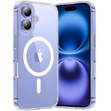 Imagem de Capa Mag-safe para [iPhone 16] Capinha Slim Magnetica com [Proteção de Câmera] Transparente Clear Case [Anti-Amarelamento], Compatível com MagSafe, Resistente a Riscos e Anti Impacto