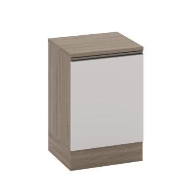 Imagem de Balcão 1 Porta (Com Tampo) 58cm Etna Carvalho Oak Off White - SSX Mult