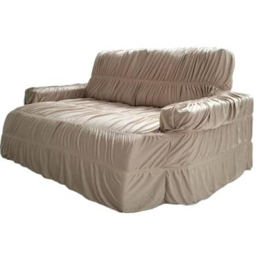 Imagem de Capa Para Sofá 4 Lugares RetráTil E ReclináVel - Capa Protetora ExtensíVel Com (Bege,4 Lugares)