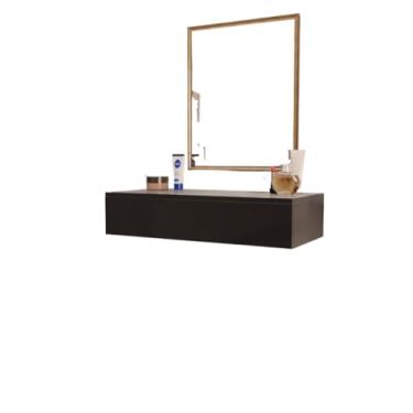 Imagem de Gaveta Suspensa Organizadora 60cm | Com Corrediças Telescópicas para Penteadeira, Aparador e Camarim (Preto)