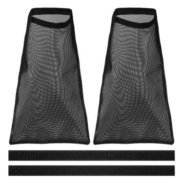 Imagem de Saco de poeira de ventilação para secador, coletor de fiapos para secadora com fita mágica sacos de armadilha para ambientes externos, interiores, saídas de ar para captar fiapos e poeira (Cor: preto)