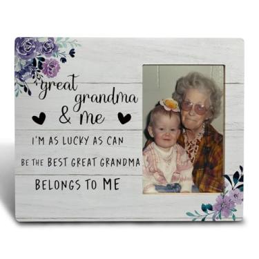 Imagem de FHUGX Porta-retrato da avó, moldura da avó, 10 x 15 cm, presente para a avó, presente de aniversário da vovó, presentes de bisavó