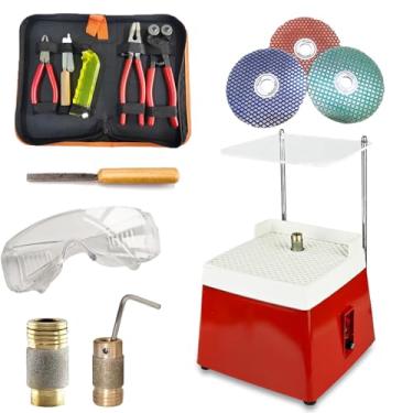 Imagem de Esmerilhadeira Angular De Disco De Corte De Vidro,Brocas De 5/8",Kit De Ferro De Solda,4200 Rpm Para Bricolage,CerâMica,Joias