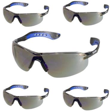 Imagem de Kit 5 Óculos De Proteção Jamaica Espelhado Antirrisco e Antiembaçante Kalipso Ca 35156