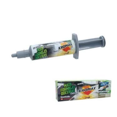 Imagem de Gel Mata Formigas Kromax Inseticida Com 1 Seringa De 10gr