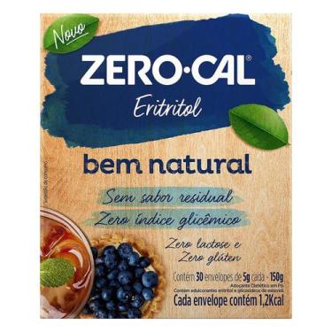 Imagem de Adoçante zero cal pó eritritol zero lactose 150g 30 unidades