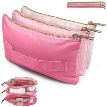 Imagem de Bolsa de maquiagem BOBBIE BAGS Accordion Travel com 3 compartimentos r