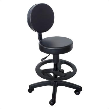 Imagem de Cadeira Mocho Giratória com Encosto Aro Regulagem de Altura