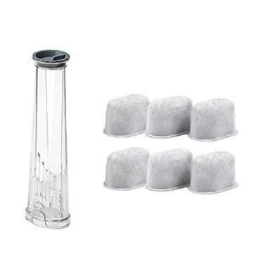 Imagem de GoldTone 6 filtros de água de carbono + suporte de filtro para substituição Keurig 2.0, carvão e Breville