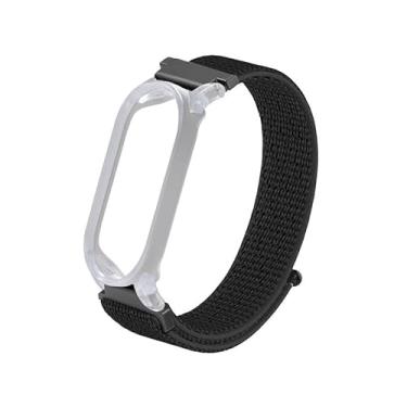 Imagem de TUDIA Capa de policarbonato de encaixe com pulseira de nylon ajustável compatível com gravador de voz PLAUD NotePin AI [para pulsos de 14 cm a 22,1 cm), acessórios seguros e confortáveis - preta