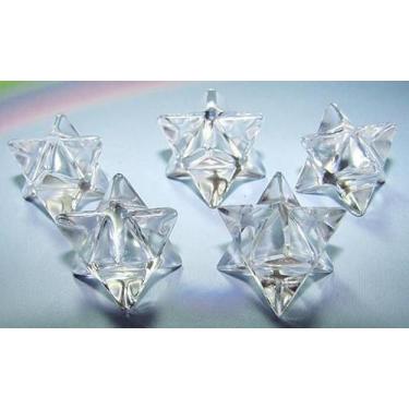 Imagem de 50 Unidades de Cristais Merkabah de Quartzo Natural com Boa Transparên
