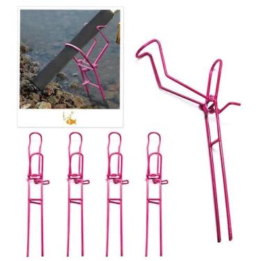 Imagem de Suporte Vara de Pesca em Aço Regulável com Manivela Barranco 38cm Fluo