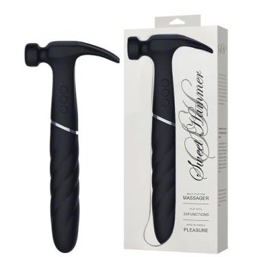 Imagem de Vibrador Martelo Estimulador de Ponto G,Seios e Clitóris - Preto - Aph