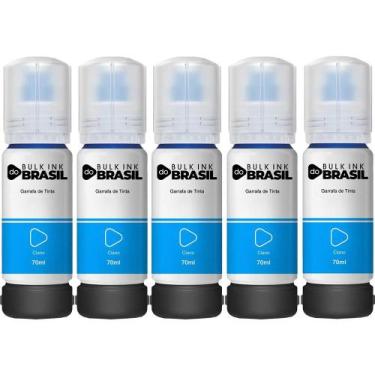 Imagem de Kit 5 Tintas Para Epson L4160 L4150 T504 L6171 L6161 L6191 - Bulk Ink 
