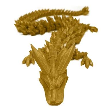 Imagem de Figura de ação de dragão de cristal impressa em 3D de 35 cm para crian