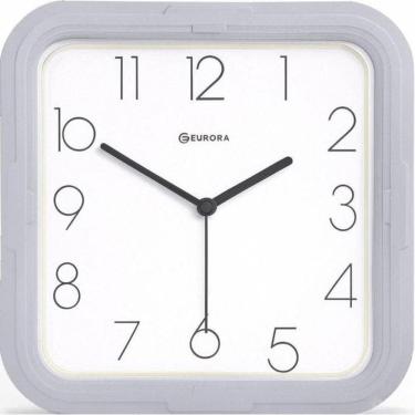 Imagem de Relógio De Parede Eurora Ref: 6550-205 Cinza Quadrado